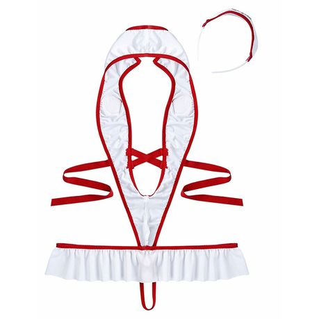 Women Lingerie Nurse Storie Uniform Fancy Clubwear Cosplay