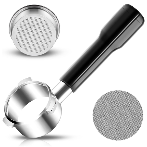 54mm Bottomless Portafilter with Puck Screen,3 Ears Head for
