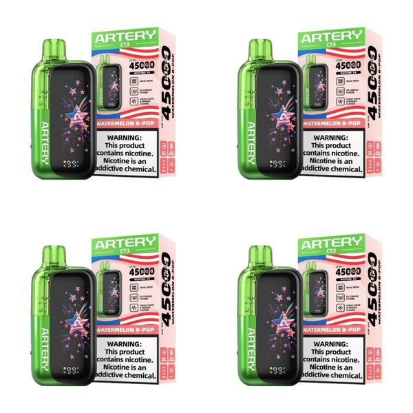 Artery CT3 45000 Puffs Disposable Vape - Watermelon B-Pop (Pack of 4)