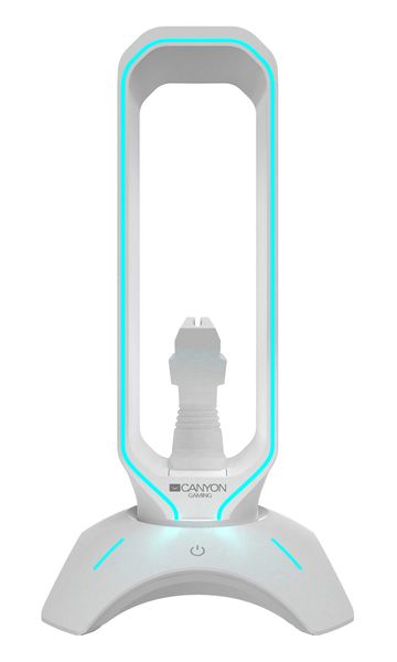 Canyon Gaming Bungee 3-in-1 Headphone Stand 2 Port USB 7 RGB Color - White