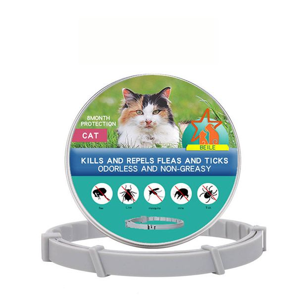 Cat Flea &amp; Tick Collar:8-Month Protection, Odorless &amp; Non - Greasy- 38cm