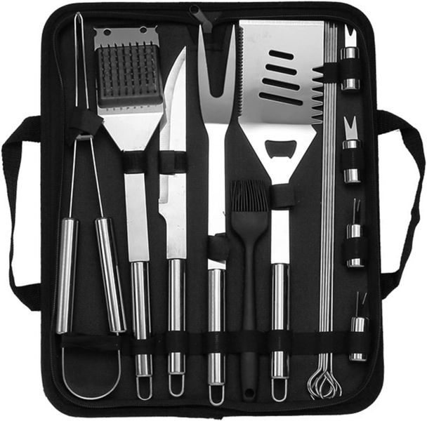 Barbeque Set Stainless Steel ( 15 Pieces ) - Takemehome