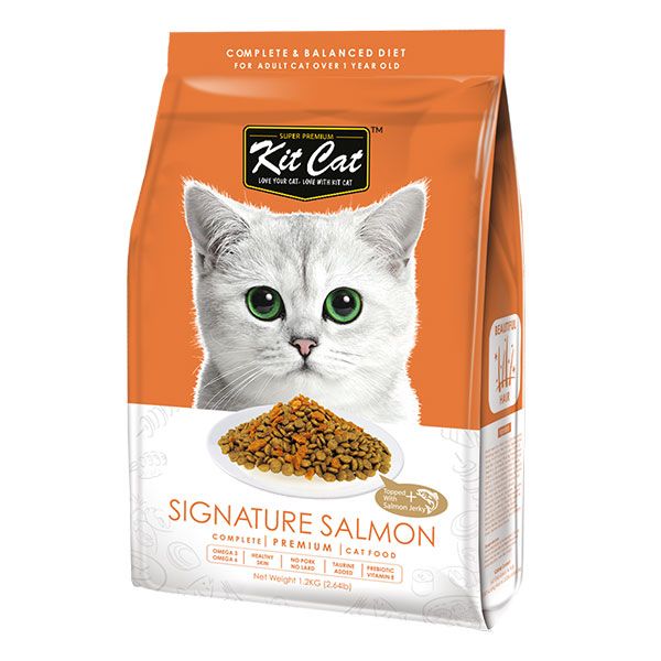 Kit Cat - Signature Salmon Dry Cat Food For Beautiful Hair