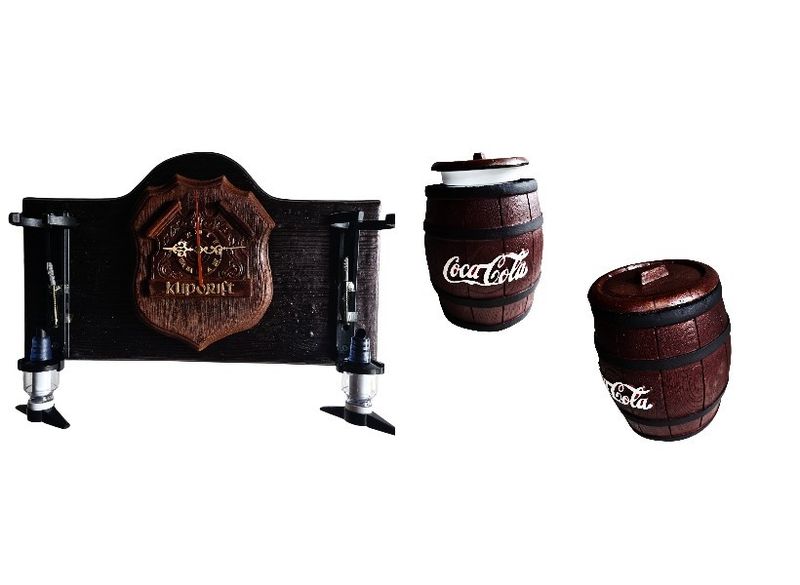 Klipdrift Brandy &amp; Coca-Cola Combo ( 2 Optic Liquor Dispenser &amp; Ice Bucket)
