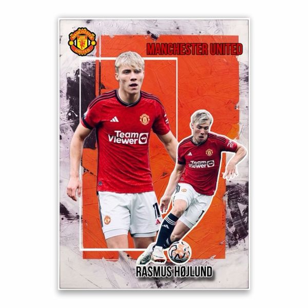 Rasmus Hojlund Manchester United Poster - A1