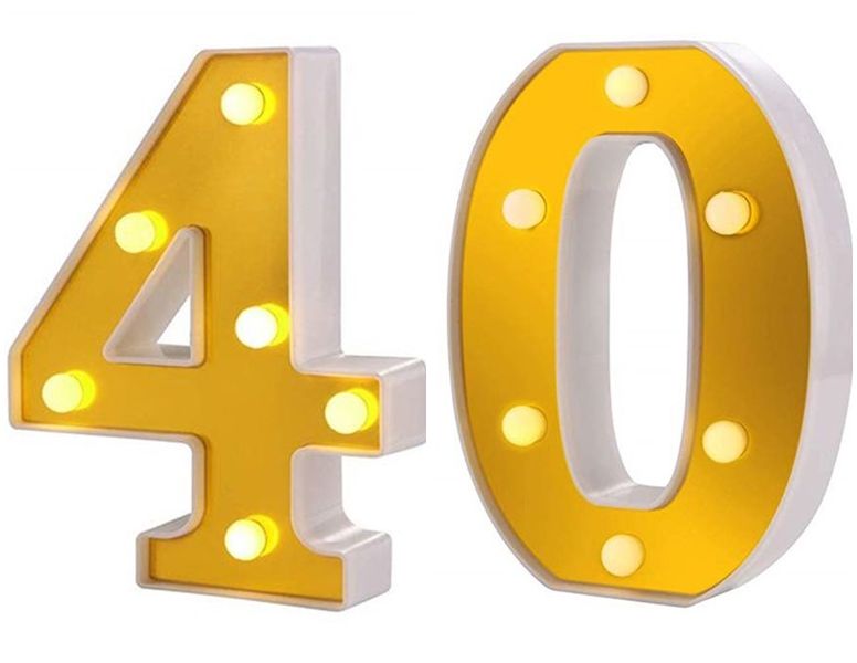 LED Number Tabletop Light -40