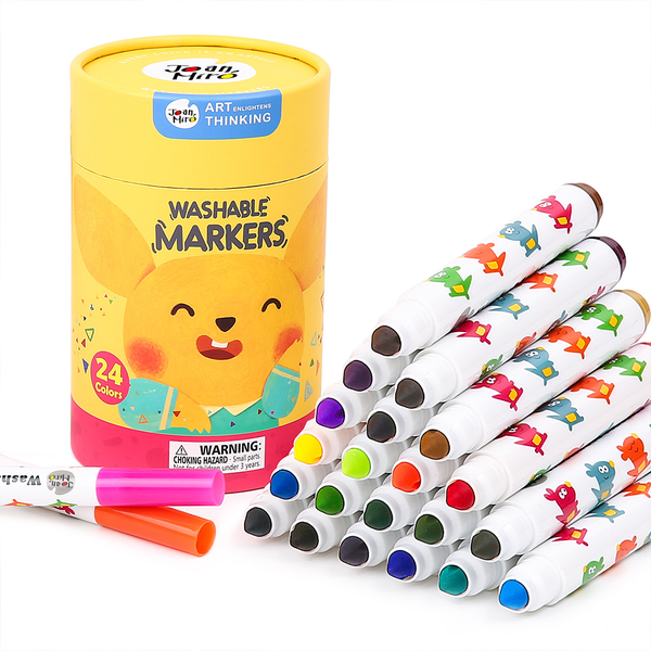 Jar Meló - Washable Markers - Non-Toxic - 24 Colours