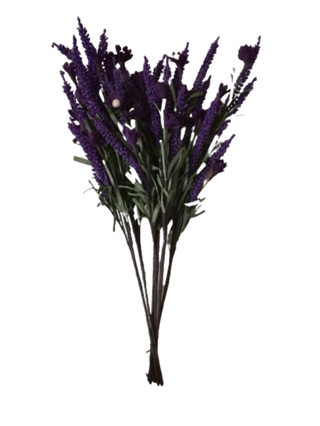 Artificial Flower 6 Piece 46cm Stem Lavender
