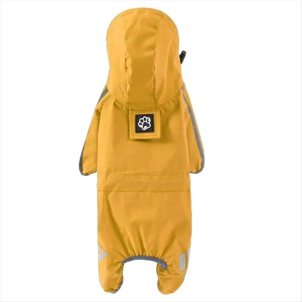 Dog Rain Coat Waterproof Pet Rain Jacket Hooded Raincoats