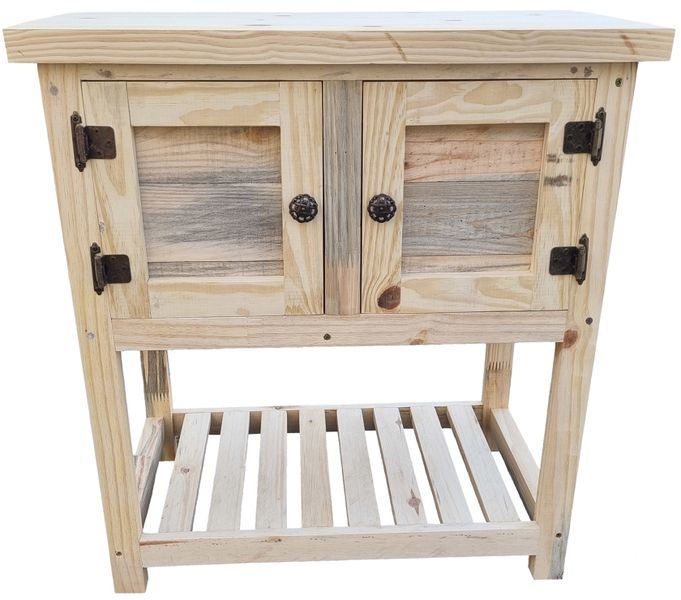Rustic Avia Small Bathroom Cupboard For Basin Unpainted