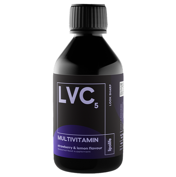 Lipolife - LVC5 - Liposomal Multivitamin - 250ml - Straw &amp; Lemon Flavour