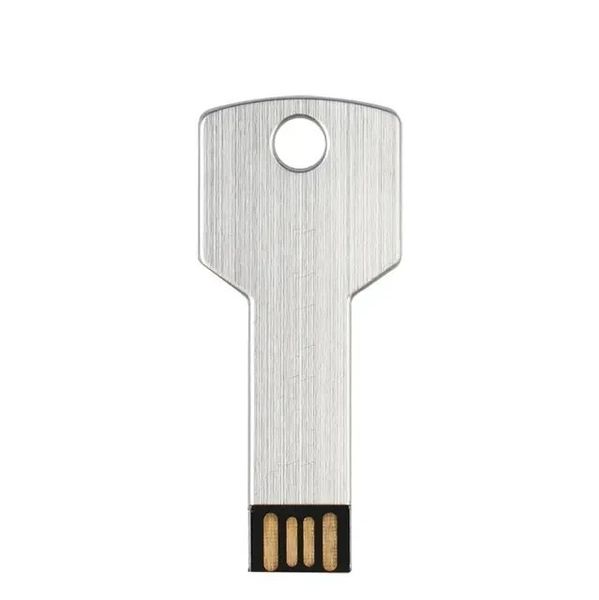 Metal Key-Shaped USB Flash Drive 64GB High-Speed Storage Device