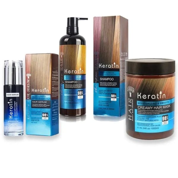 Keratin Anti-breakage Hair Treatment Combo (Serum, Shampoo, Mask)
