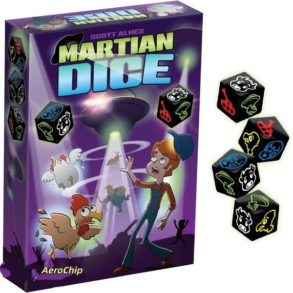 Martian Dice, Crazy Alien Invasion Game, Press-Your-Luck Dice Game