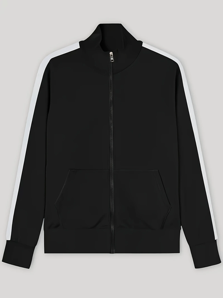 Tread Treasure-Thin Casual Sports Suit with Stand-up Collar