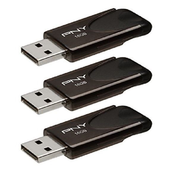 PNY 16GB 3 Pack USB 2.0 Drive