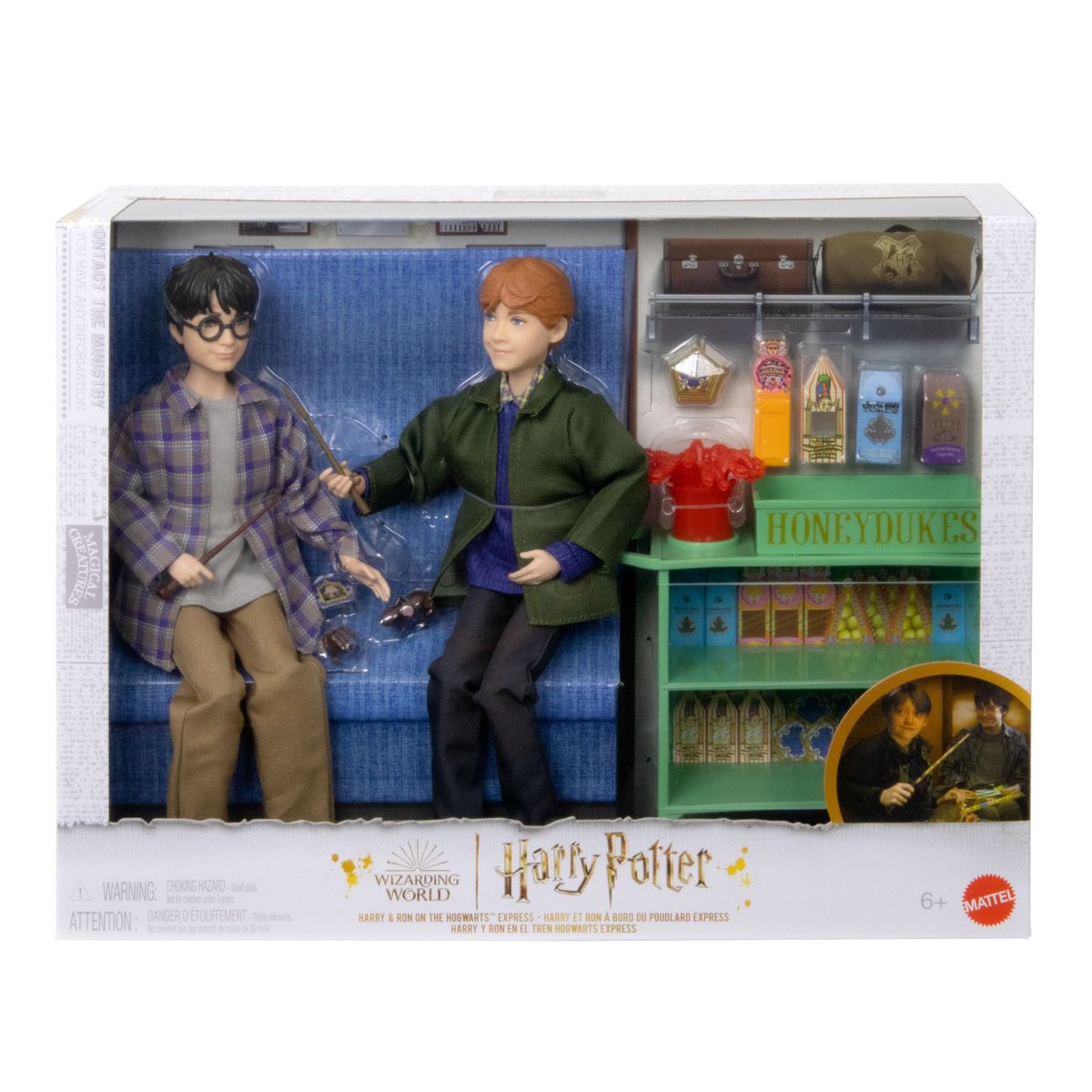 Harry potter harry ron on the hogwarts express dolls with accessories