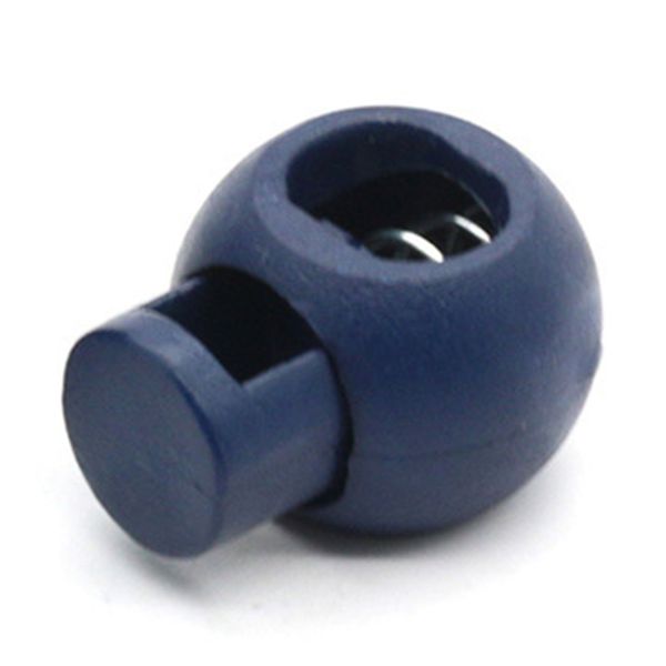 Spring Cord Lock End Round Fastener vy Blue