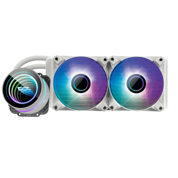 darkFlash DX240 V2.6 Liquid CPU Cooler - White