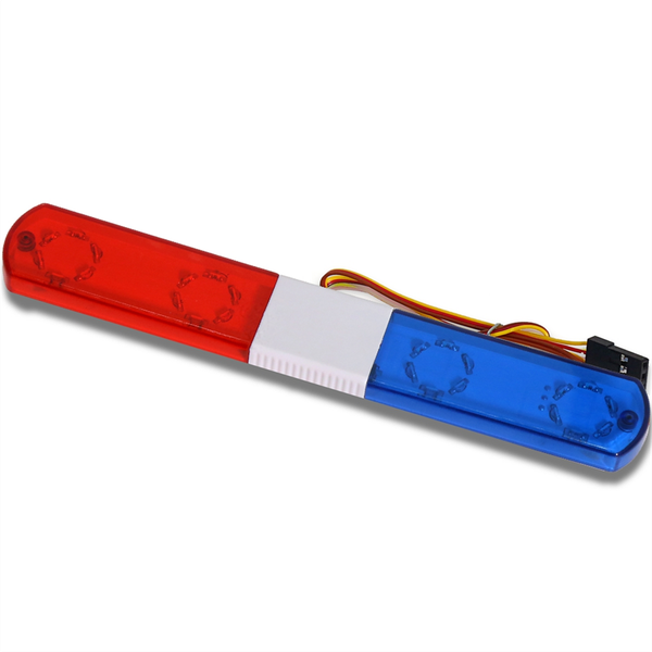 Flash Alarm Lamp for 1/10 Rc D12 Hsp Traxs Axial Car 145Mm Red &amp; Blue