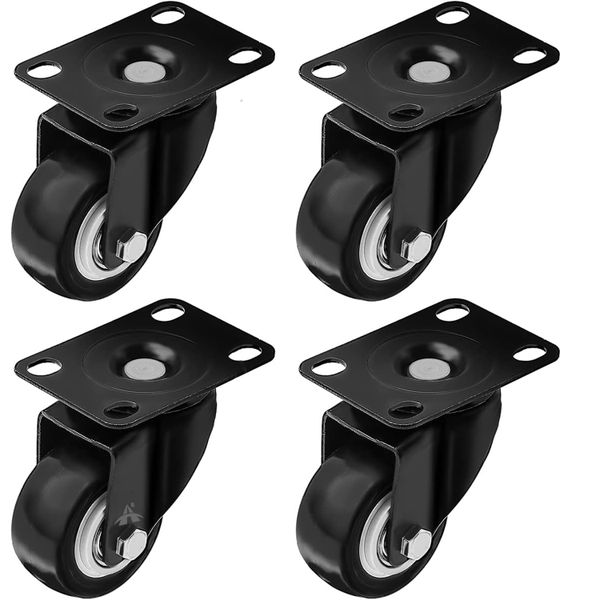 ALANES 4 PCS 2 Inch Caster Wheel Office Chair Caster Swivel Caster