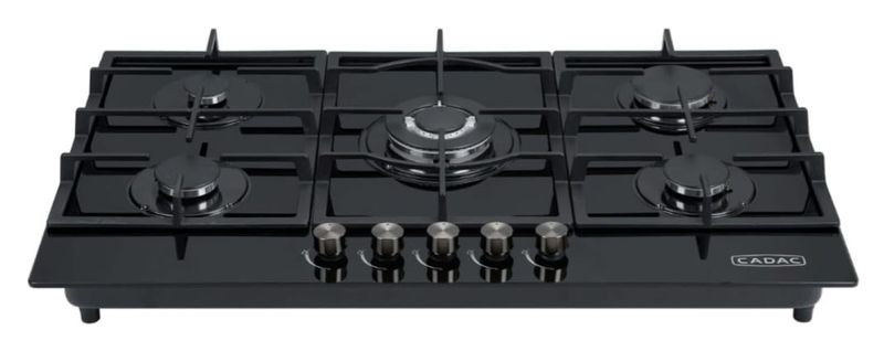 Cadac 5-Burner Tempered Glass Gas Hob with Side Knobs