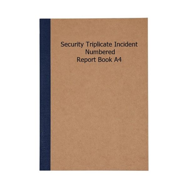 RBE Security Incident Triplicate Report Book
