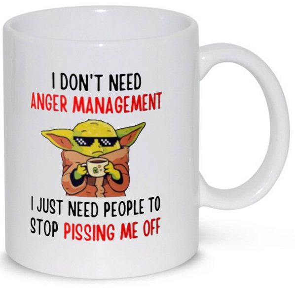 Anger Management Baby Meme Funny Gift Coffee Mug (11Oz Normal Size)