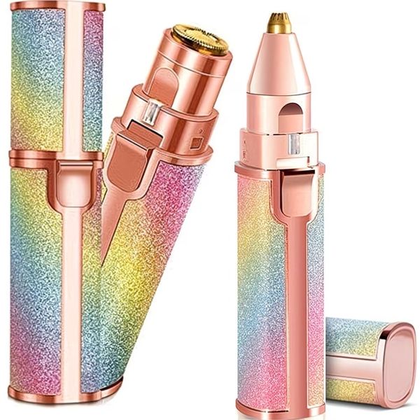 Eyebrow Facial Hair Removal for Women2&amp;1 Rechargeable Eyebrow Trimmer