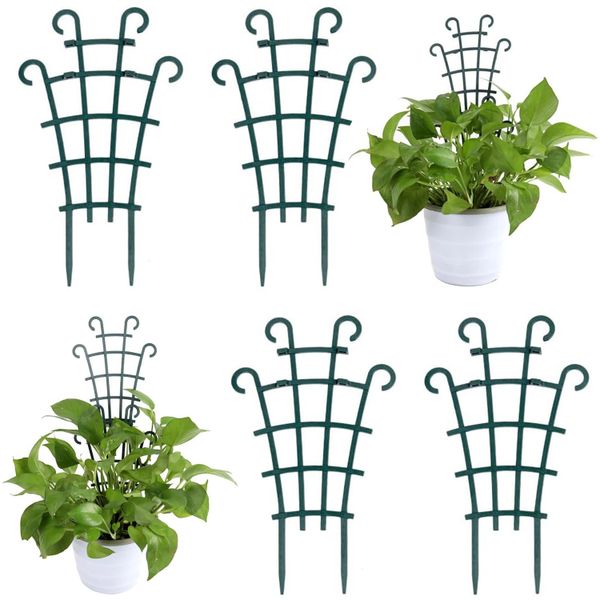 4/6/12 Pack Plastic Climbing Plant Stackable Trellis for Climbing Plants