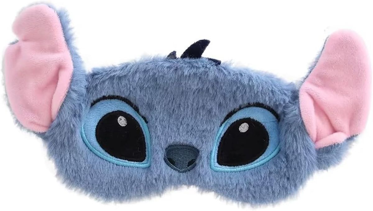 3D Sleep Mask with Elastic Band, Soft Plush Blackout Eye Mask for Sleeping