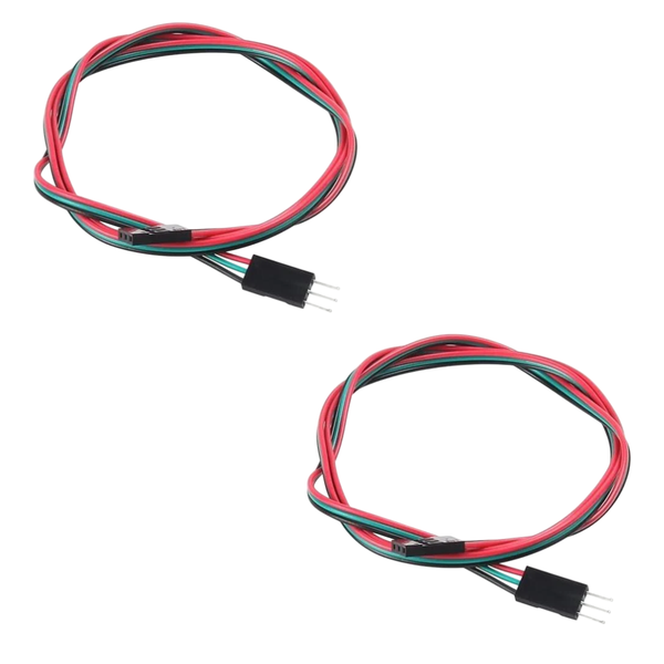 HKD 3-Pin Male/Female Dupont Jumper Cables 70cm - Pack of 2