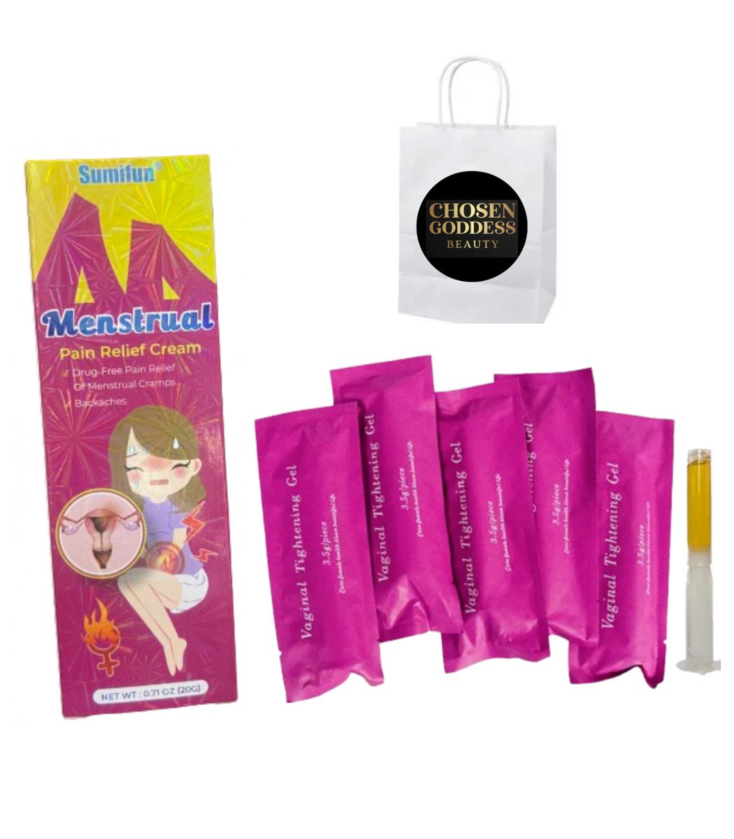 Menstrual Pain Relief Cream & 5 Vaginal Tightening Gel Set Shop Today