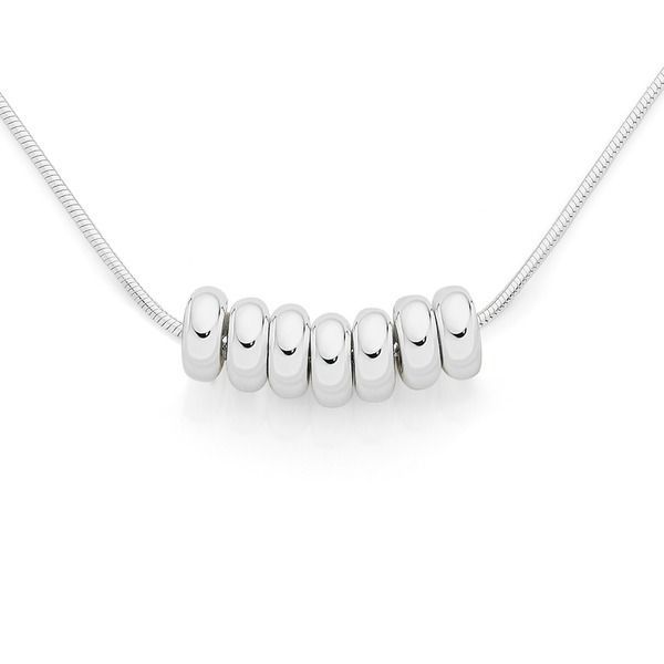 925 Sterling Silver - Lucky 7 Pendant Set