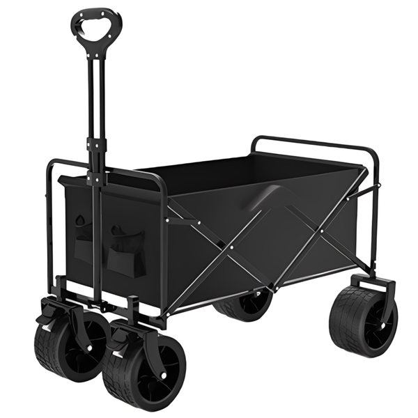 GoodMama Foldable Compact Camping Beach Wagon Cart Trolley with Wheels