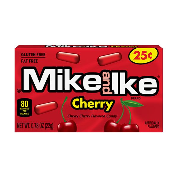 Mike and Ike Cherry Mini Box - 24 x 22g