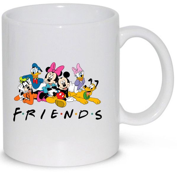 Friends Disney Cartoon Characters Gift Coffee Mug (11Oz Normal Size)