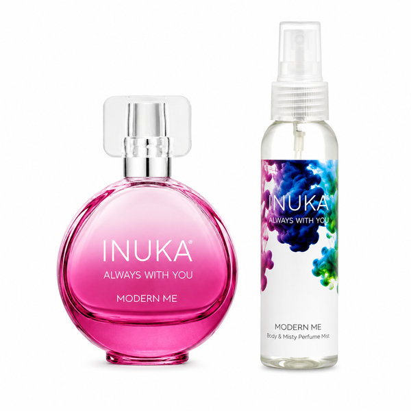 Inuka Modern Me 35ml Perfume and 100ml Hair &amp; Body Mist Set - Pink for Her