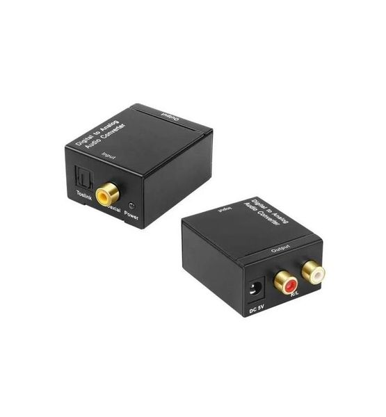 DLTech RCA Analog to Digital Optical Toslink Coaxial Audio ConverterAdapter