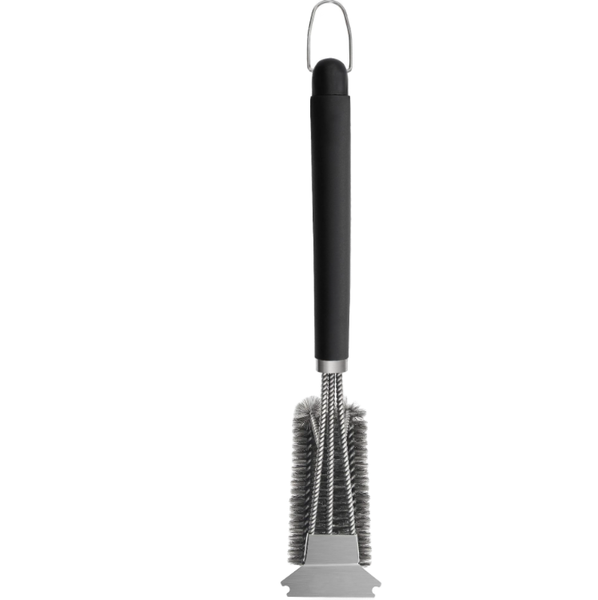 Scraper Three Headed Stainless Steel Grill and Grate BBQ Cleaning Brush