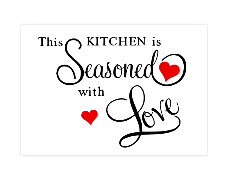 This Kitchen Is Seasoned With Love Vinyl Wall Art