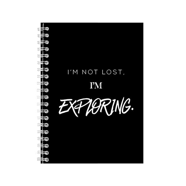 Exploring A5 Notebook Spiral Lined Motivational Sayings Graphic Notepad 154
