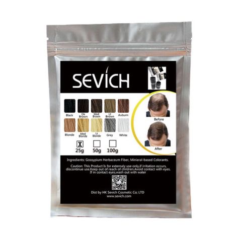 Sevich Hair building Fibers - Refill Bag 25g - Black (Parallel import) |  Buy Online in South Africa 