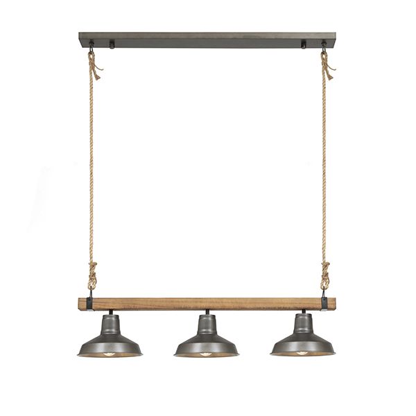 The Lighting Warehouse - Pendant Bergen 3 Light Black