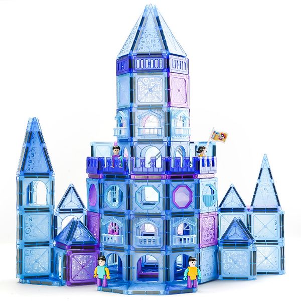 Frozen Castle - 356 Pieces Magnetic Building Tiles Magic Blocks