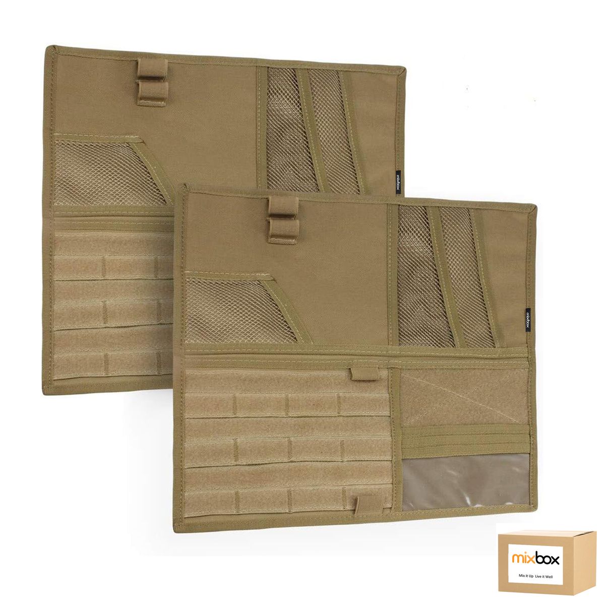 Mix Box Tactical Vehicle Sun Visor Organizer Pouch MOLLE Holder Bag Case