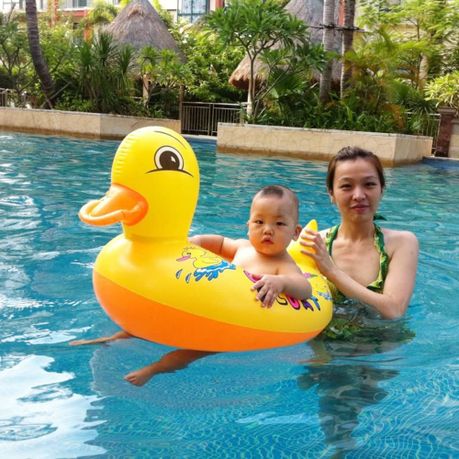 Duck floatie swimming store pool