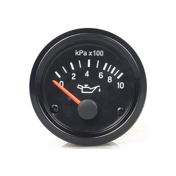 Engine Parts Oil Pressure Gauge Meter 12V 0-10Bar Compatible with Universal