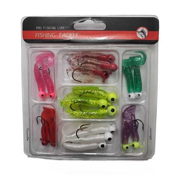 Silicone Pro Fishing Lure - 17 Piece