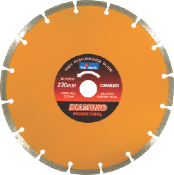 FOX Diamond Wheel Segmented Chaser 230mm Industrial